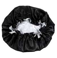 Thumbnail for Butterfly Lace Back - Silky Satin Nightgown,  and a Satin-Lined Bonnet