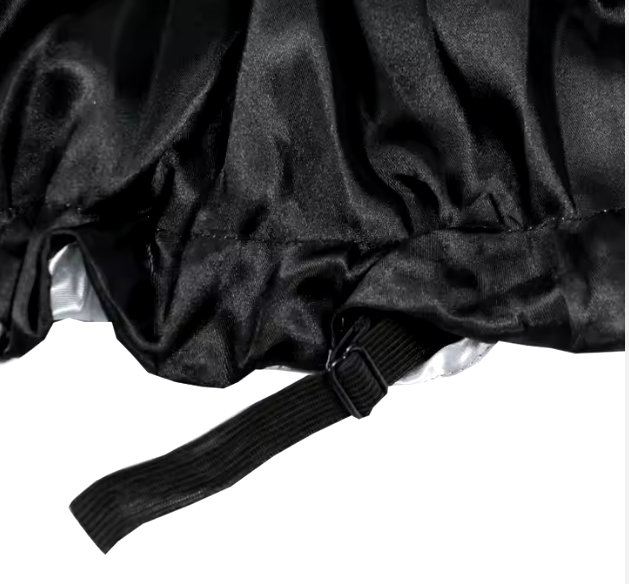 Butterfly Lace Back - Silky Satin Nightgown,  and a Satin-Lined Bonnet