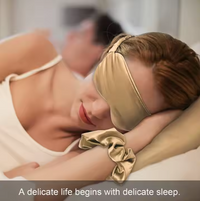 Thumbnail for Silky Satin Pillowcase Set with Eye Mask and Scrunchie, Gift Box