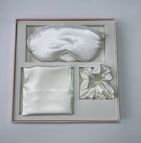 Thumbnail for Silky Satin Pillowcase Set with Eye Mask and Scrunchie, Gift Box